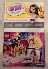 LEGO Friends 41105 Pop Star Show Stage MANUALS ONLY