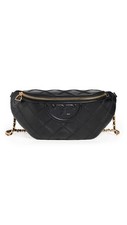 Tory Burch Women's Fleming Soft Belt Bag, Black, One Size