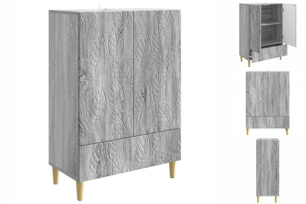 Sideboard Wohnzimmer Schrank Grau Sonoma 66X34,5X95 Cm Holzwerkstoff-image