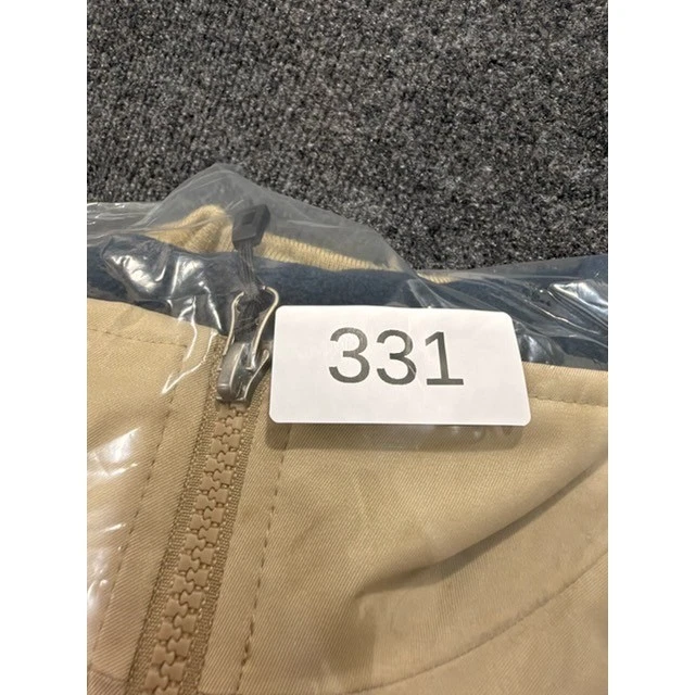 Orvis Mens Harrington Jacket Tan Khaki Fleece Lined Full Zip Size Medium - product detail image 7
