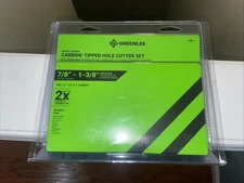 Greenlee 655 Quick Change Stainless Steel Hole Cutter Kit (7/8", 1-1/8", 1-3/8")