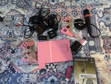 Sony PlayStation 2 Slim Pink With All Cables And Extras  ￼