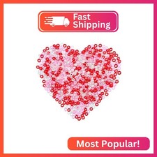 800 pcs Valentines Glitter Plastic Beads Assorted Round Beads for Halloween Home