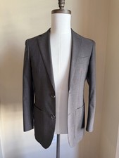Suitsupply Taupe S120 Wool Jacket - Size 32