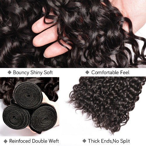 Water Wave Bundles 12A Peruvian 100 Human Hair Bundles 30 32 Inch 1 3