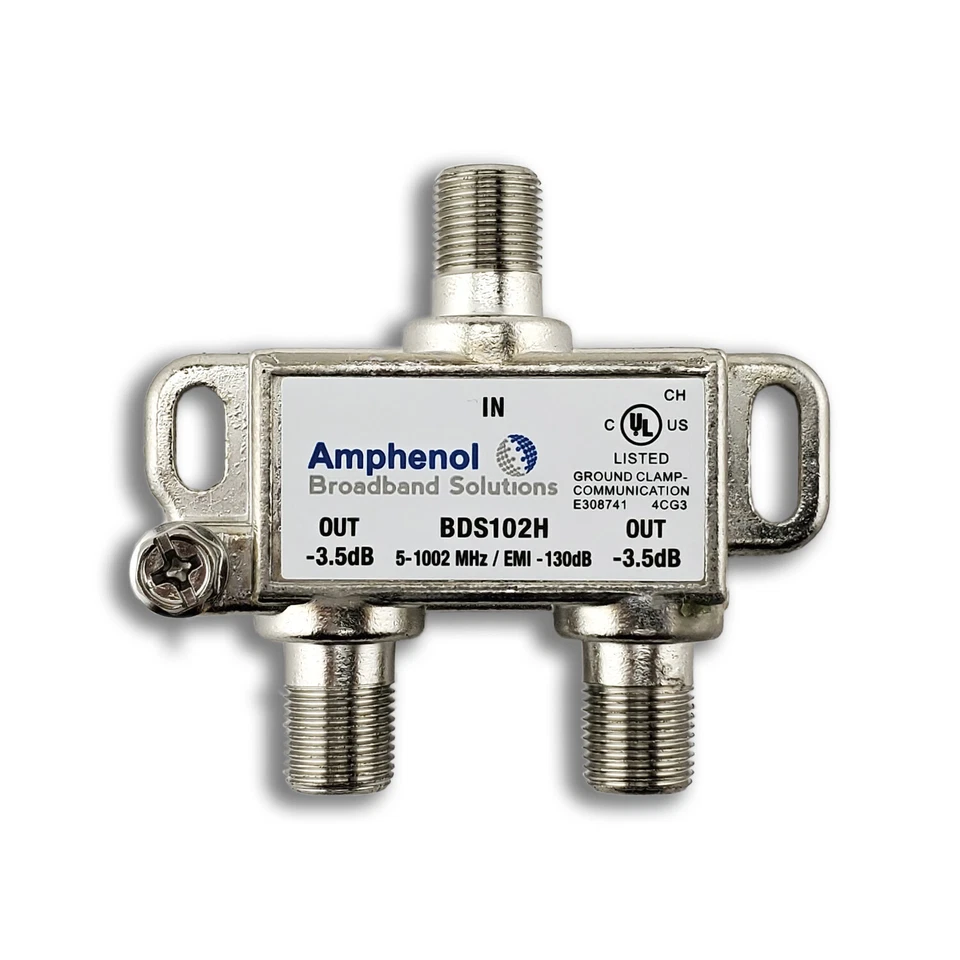 Extreme/Amphenol 2-Way Digital 1Ghz High Performance Coax Cable Splitter BDS102H - Image 2 of 4
