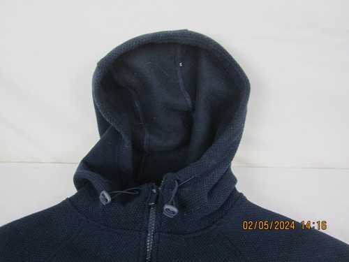 Mono B Women's Waffle Knit Full Zip Hoodie Blue Size S - Picture 10 of 15