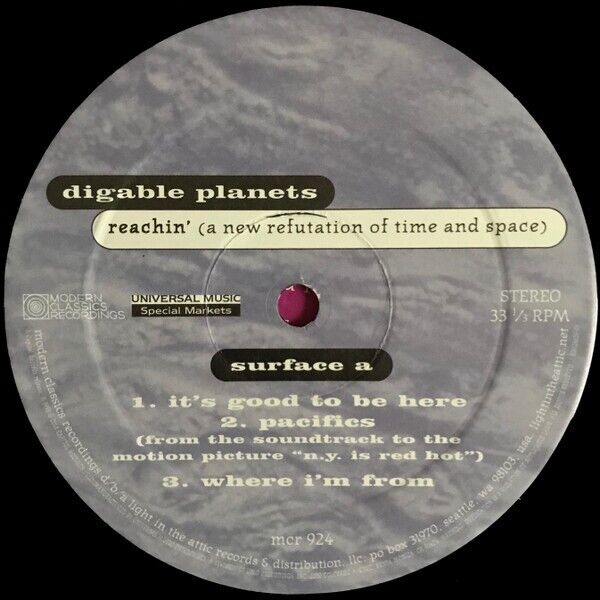Digable Planets Reachin New Refutation of Time & Space Vinyl LP LEGIT LITA PRESS
