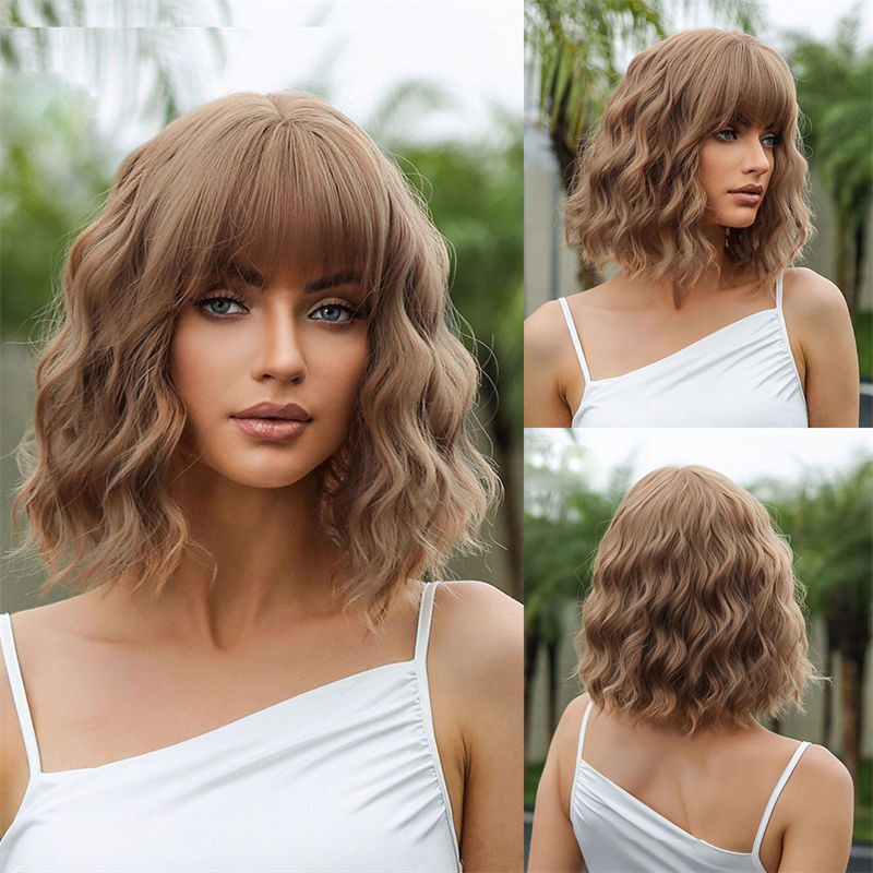 Top Wig Collections for Every Season – From Summer Shine to Winter Glow 4 Curly Hair Short Summer Wigs Romance Double Drawn Bob Wig (13×4) The San Hair