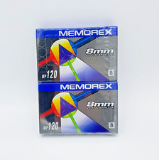 2 Memorex 8mm MP120 Video Cassette Tape Brand New  Sealed