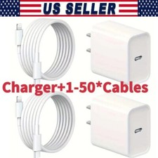 Fast Charger USB C Charging Cable For iPhone 14 13 12 11 Pro Max XR 8 iPad Lot