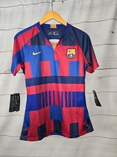 Nike FC BARCELONA 20TH ANNIVERSARY Stadium Jersey Womens M Slim Fit 943018-456