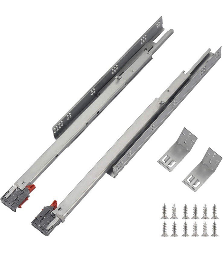 21 Inch 1 Pair Full Extension Concealed
