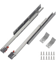 OCG Soft Close Undermount Drawer Slides 21 inch 1 Pair Full Extension Concealed