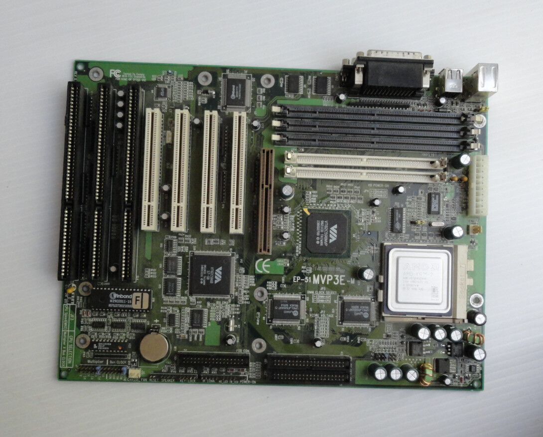 Epox EP-51 MVP3E-M Socket 7 Motherboard w/ AMD K6-2/450 AHX CPU | eBay
