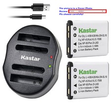 Kastar Battery USB Dual Charger for Fujifilm NP-45 FinePix XP10 XP60 J10 J20
