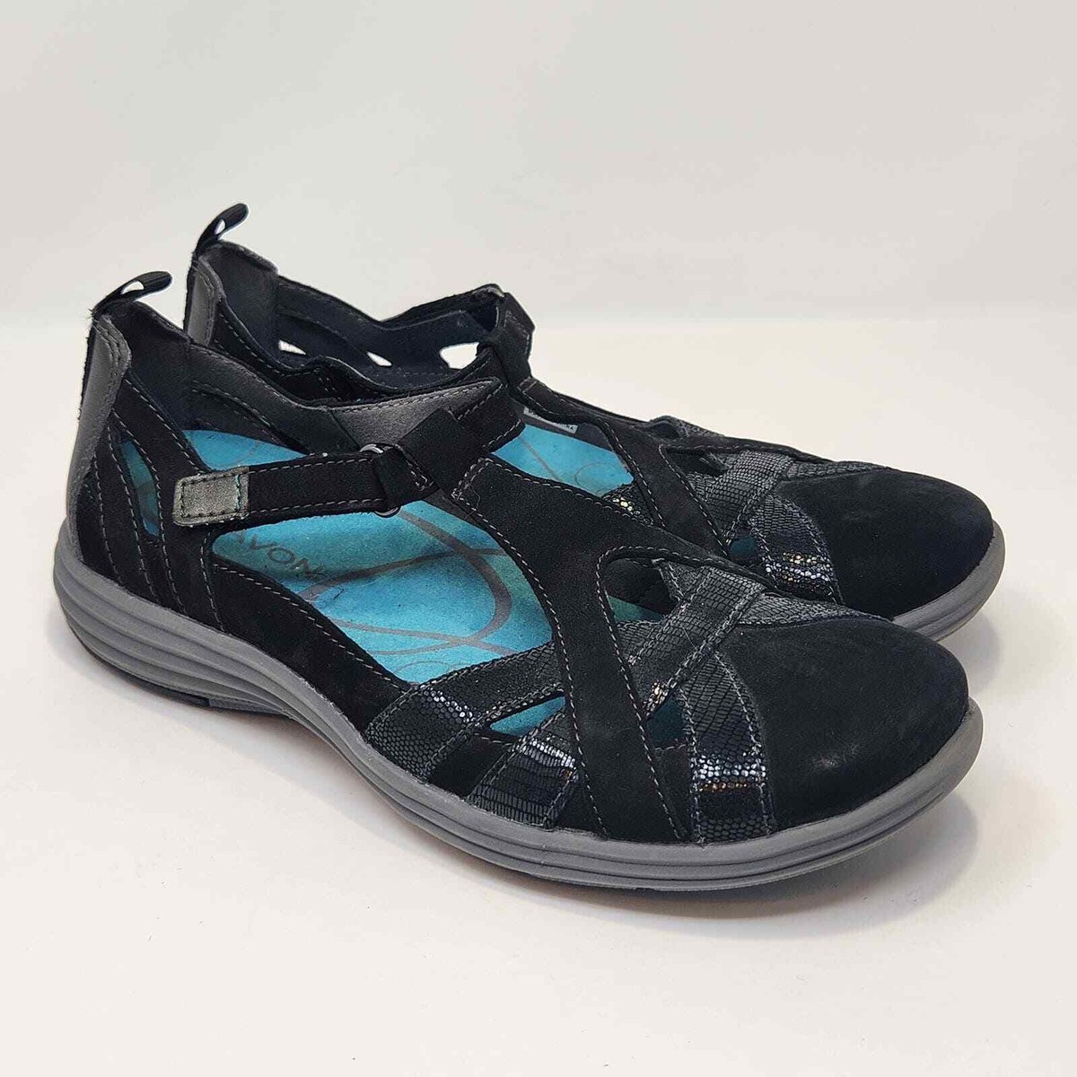 Sandal Aravon Beaumont Peep Slide Fisherman Sandal Aravon Beaumont