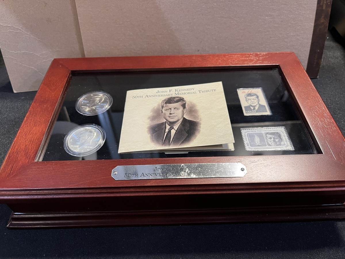 John F. Kennedy 50th Anniversary Coin Set, Stamps Presentation Box
