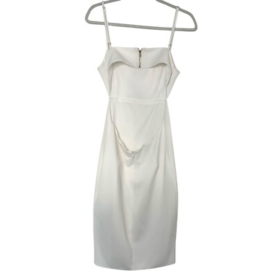 white midi bridal shower dress Dress: Square Neckline, Bachelorette, Summer Party line silhouette with delicate embroidery details that subtly highlight the brides individuality Yuxingfu Bridal Shower DressPure White
