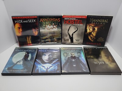 Lot 8 Horror Action Anacondas Hostel Hannibal Underworld Blade 6th Sense DVD