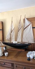 ANCIEN GRAND VOILIER de BASSIN - KETCH - ARTISANAL - MISTRAL MAQUETTES