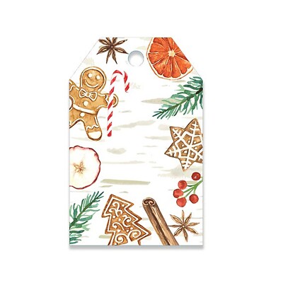 Gingerbread Spice Glossy Gift Tags - 2 1/4in. x 3 1/2in. - 50 Pack (ptgbs)