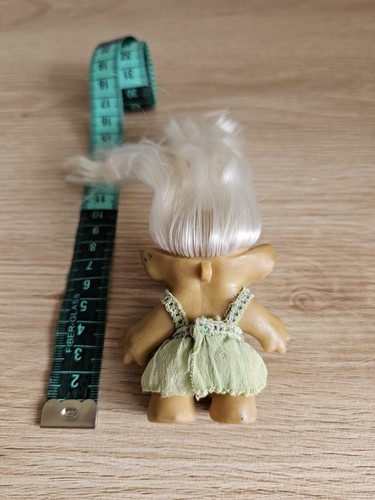1960s 3" Vintage Original Rooted Hair Troll Doll Painted bug Eyes-Rootie DAM Era - Picture 6 of 8