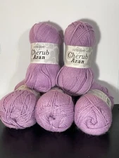 Cherub Aran Yarn By Cascade Yarns. 5 Skeins. 100g Each. Color: # 106.  READ