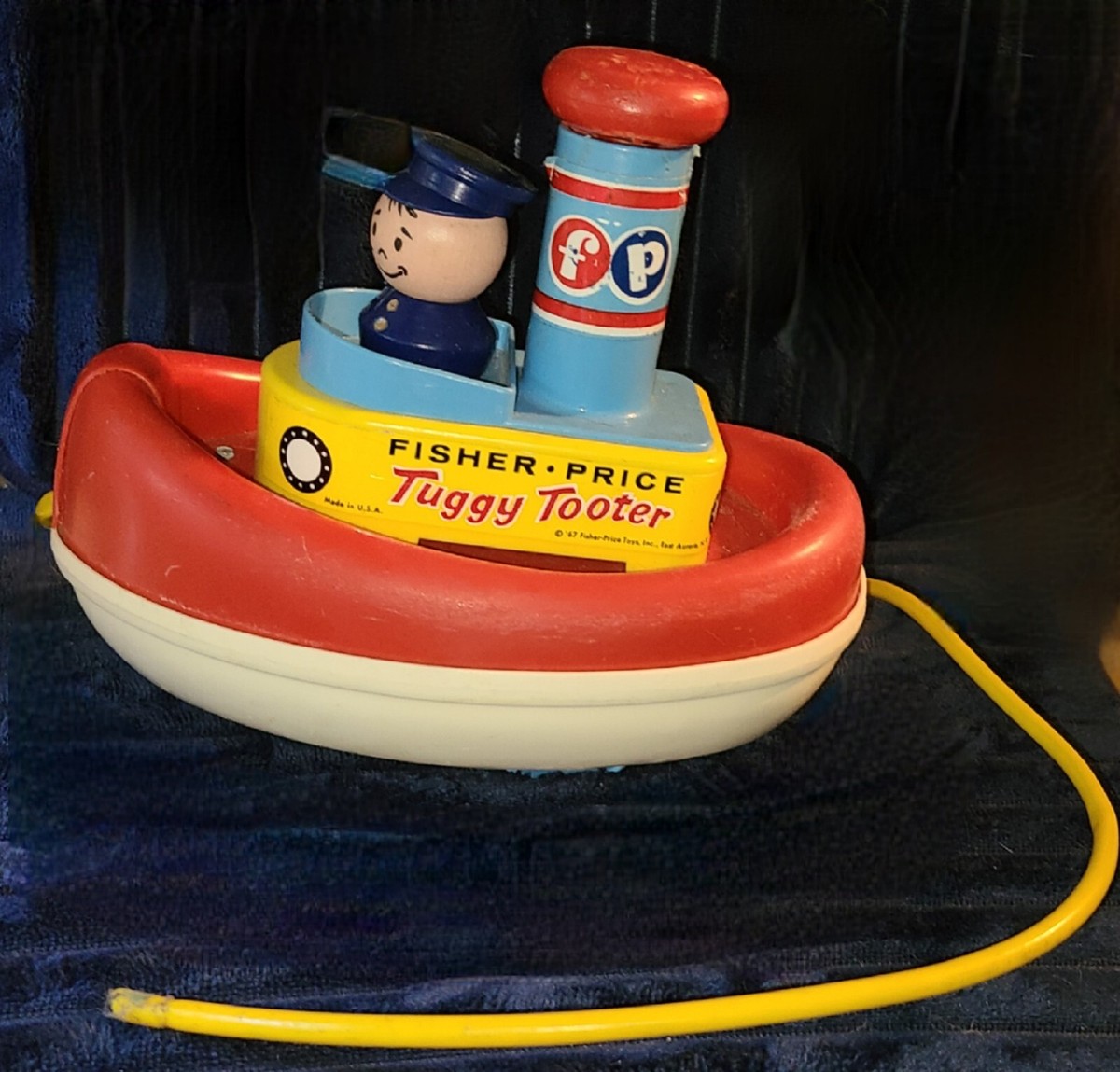 Vintage Fisher Price TUGGY TOOTER 1967 tug boat toy | eBay