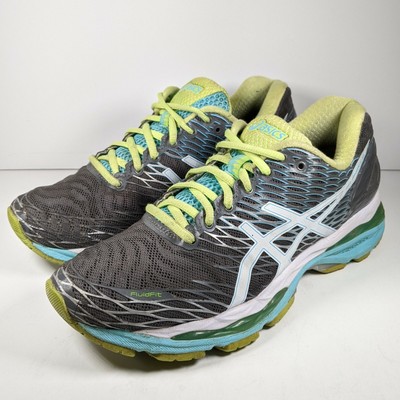regeren Won Trunk bibliotheek ASICS Women's Gel Nimbus 18 T650N Gray Green Blue Running Shoes Lace Up Size 8.5 | eBay regeren Won Trunk bibliotheek ASICS Women's Gel Nimbus 18 T650N Gray Green Blue Running Shoes Lace Up Size 8.5 | eBay