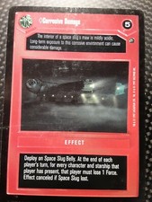 Decipher Star Wars Dagobah CCG RARE BB Lt. Play CORROSIVE DAMAGE