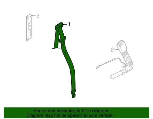 Подлинный правый ремень безопасности и плечевой ремень для Land Rover 2007-2016 LR3 LR4 LR009282 - Изображение 2 из 2