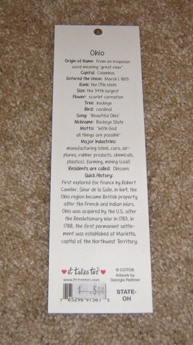 It Takes Two Great States Title Diecut ~ Ohio - Picture 2 of 2