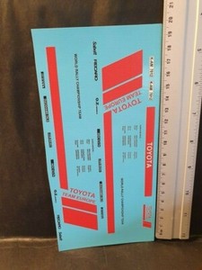 DECALS 1/18 1/24 1/43 1/64 LOGOS TOYOTA   TRIPLE9 / T9 20012   Minicars