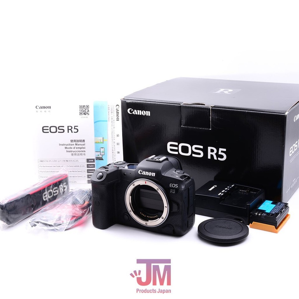Canon R5 EOS 45.0MP Mirrorless Digital from Japan DHL [ Mint ] w BOX