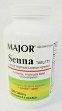 Major Senna 8.6mg Laxative Tablets 1000ct