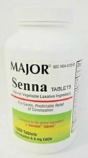 Major Senna 8.6mg Laxative Tablets 1000ct