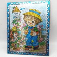 Award Winner Decorator Wall Plaques Raggedy Ann Foil Nursery Decor Metallic NOS