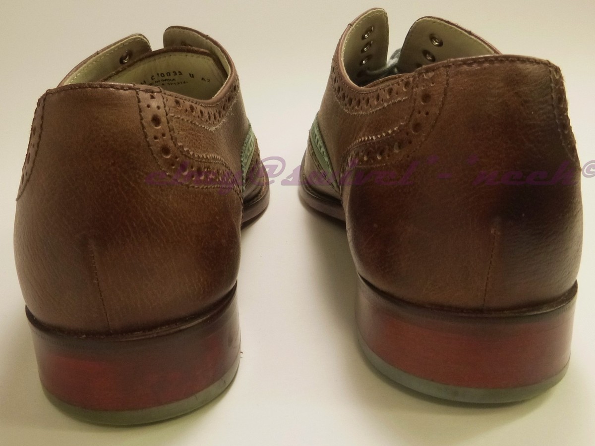 Cole Haan Colton Air 10.5 D patina green leather coffee  display picture 2