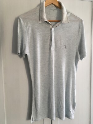 Feines Poloshirt   Allsaints   Gr. M - L hellgrau