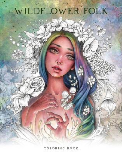 Christine Karron Wildflower Folk Coloring Book (Tascabile)