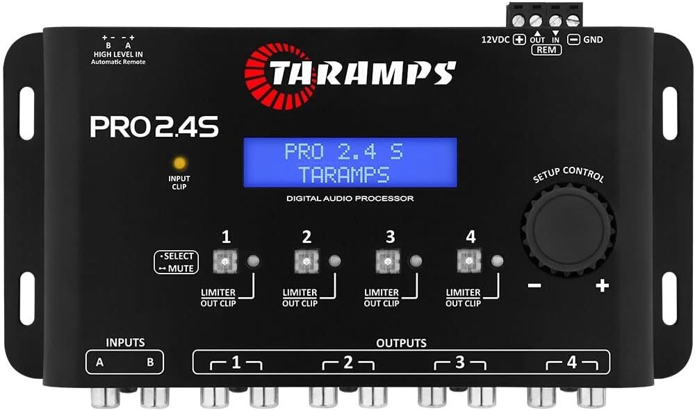 Taramps Pro 2.4S DSP Crossover Full Digital Signal Processor & 15-Band Equalizer