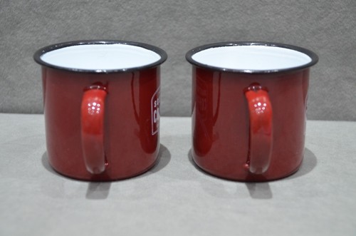 2x Southern Comfort Enamel Mug Camping Style Brand New Christmas Gift In Box - Picture 7 of 11