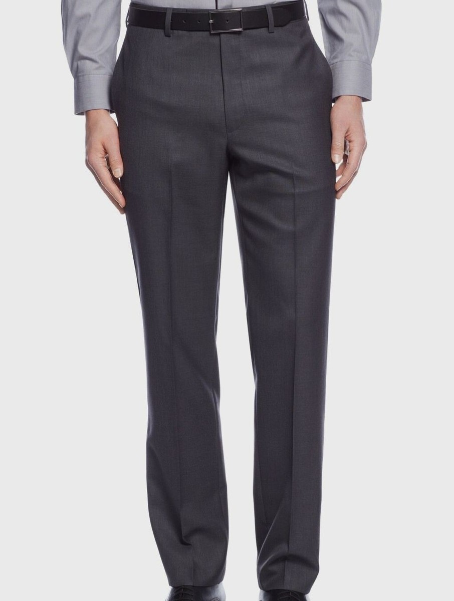 NWT Calvin Klein Classic Fit Dress Pants Dark Grey Size 30 x 32 --- 30% off