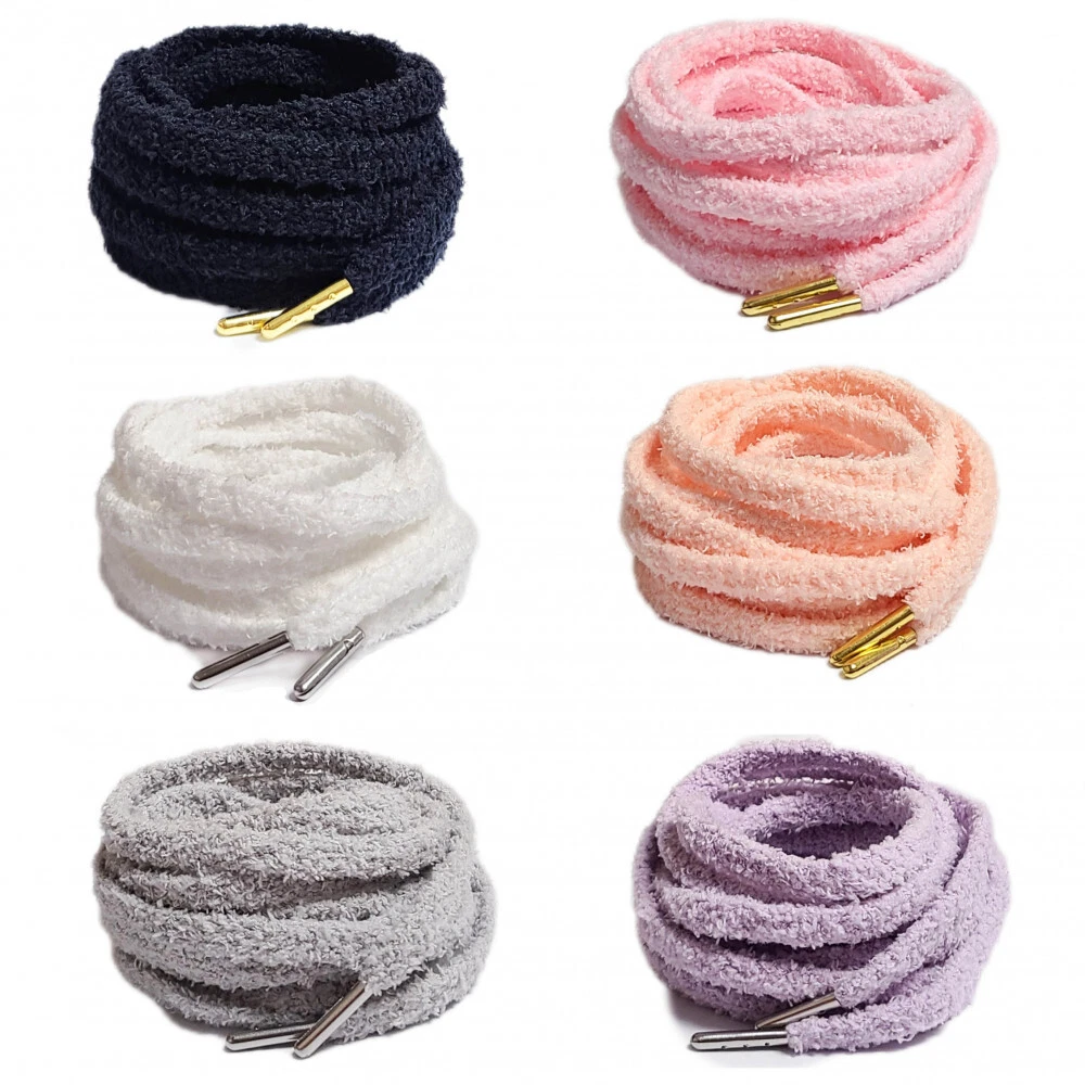 Lacci piatti sfocati per Dunk Air AJ Jordan 1 anno di coniglio forza SB accogliente peloso