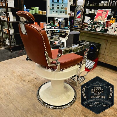 1918 KOKEN Antique Barber Chair - Fully Restored | eBay