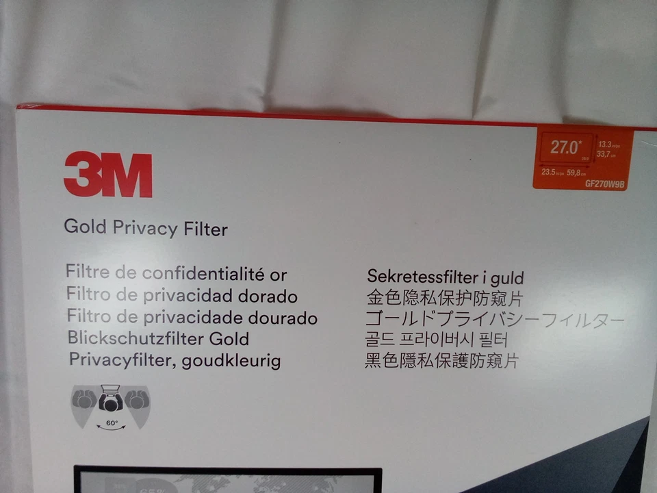 3M Gold Privacy Filter 27.0,23.5 x 13.3 {GF270W9B} 1 Filter - Image 2 of 4