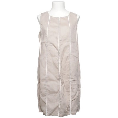 Paquito, Kleid, Größe: 44, Beige/Weiß, Acetat/Elasthan/Leinen/Polyamid #TEQ