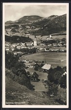 AK Schönau /Schwarzwald, Gesamtansicht mit Bergblick aus der Vogelschau 