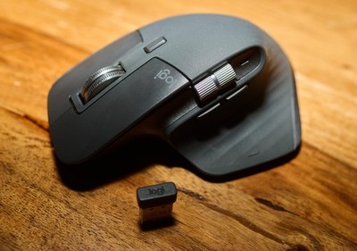 Logitech MX Master 3S kabellose Performance-Maus, ergonomisch, Dunkelgrau 1Stück